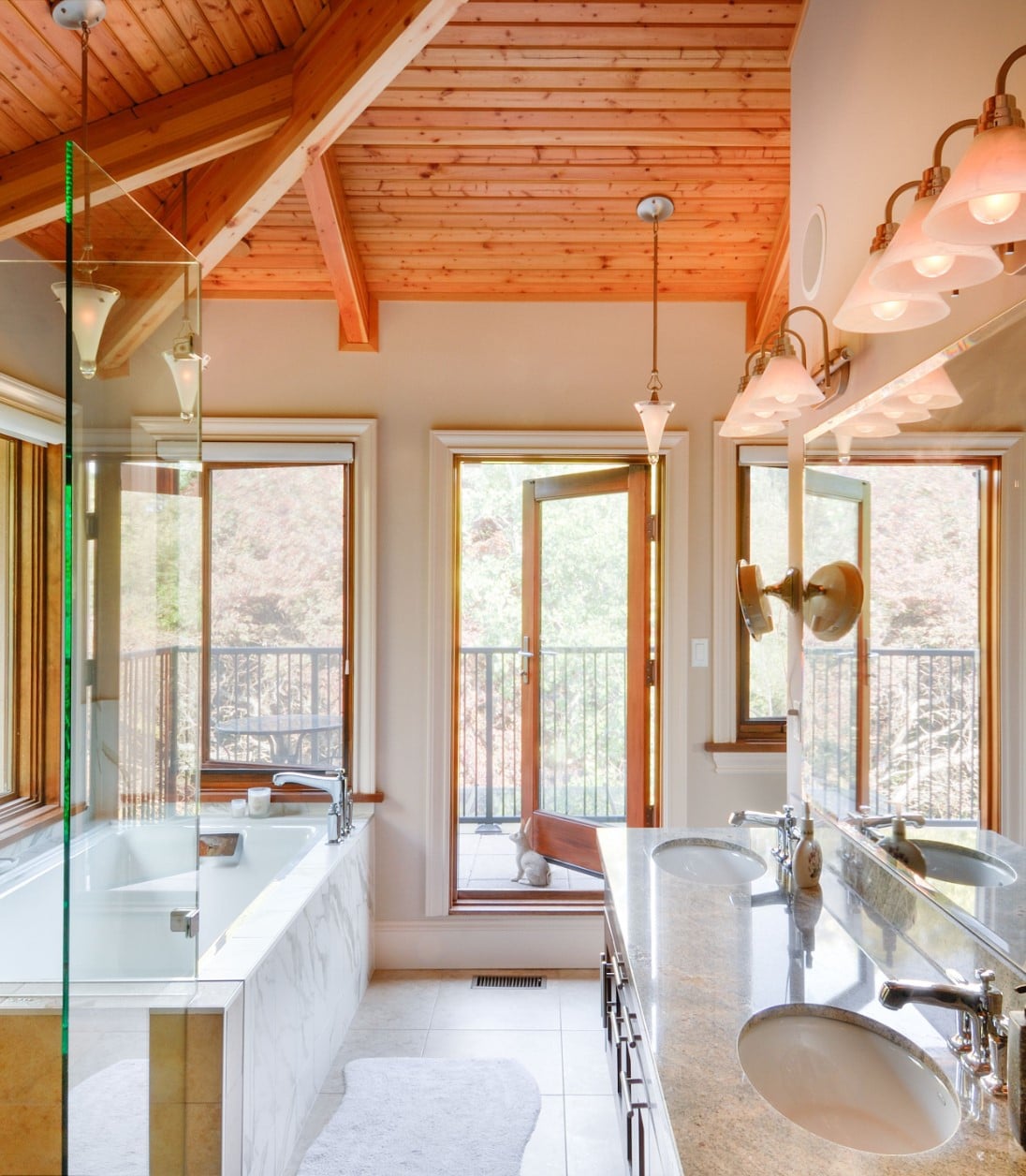 beautiful bathroom in Victoria custom home