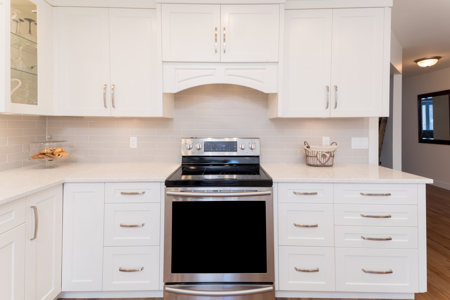 kitchen reno, oven area view