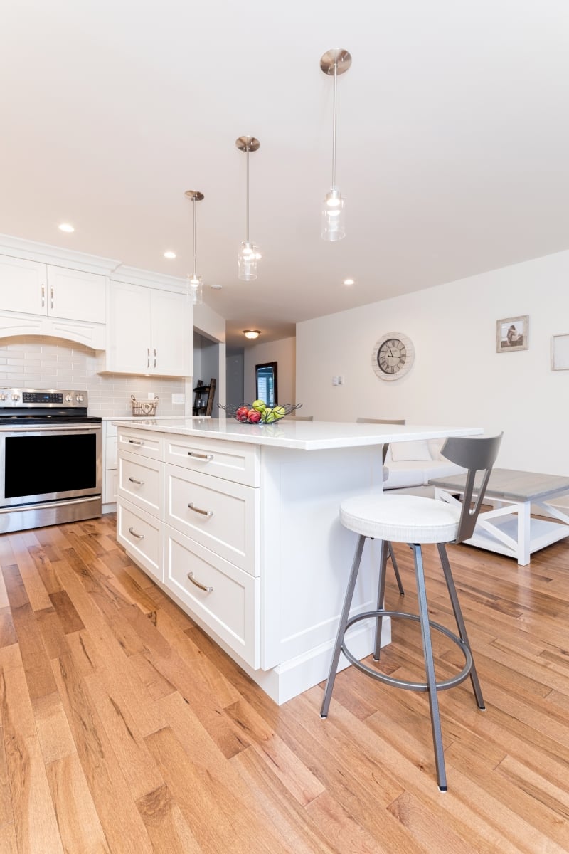 kitchen reno, island view