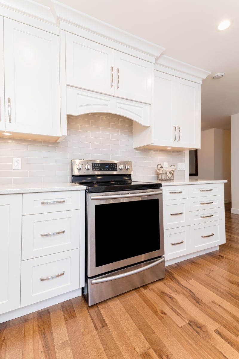 kitchen reno, oven area view