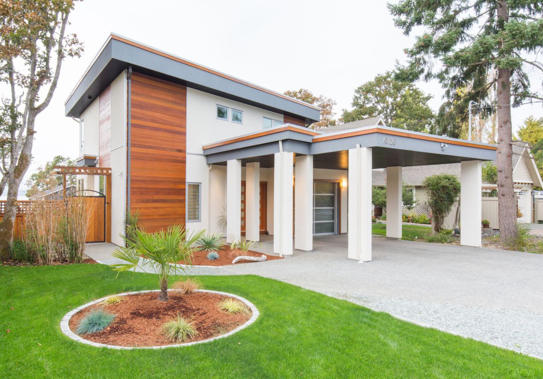 front exterior of Tsaykum custom home project by Peter Schultze Construction