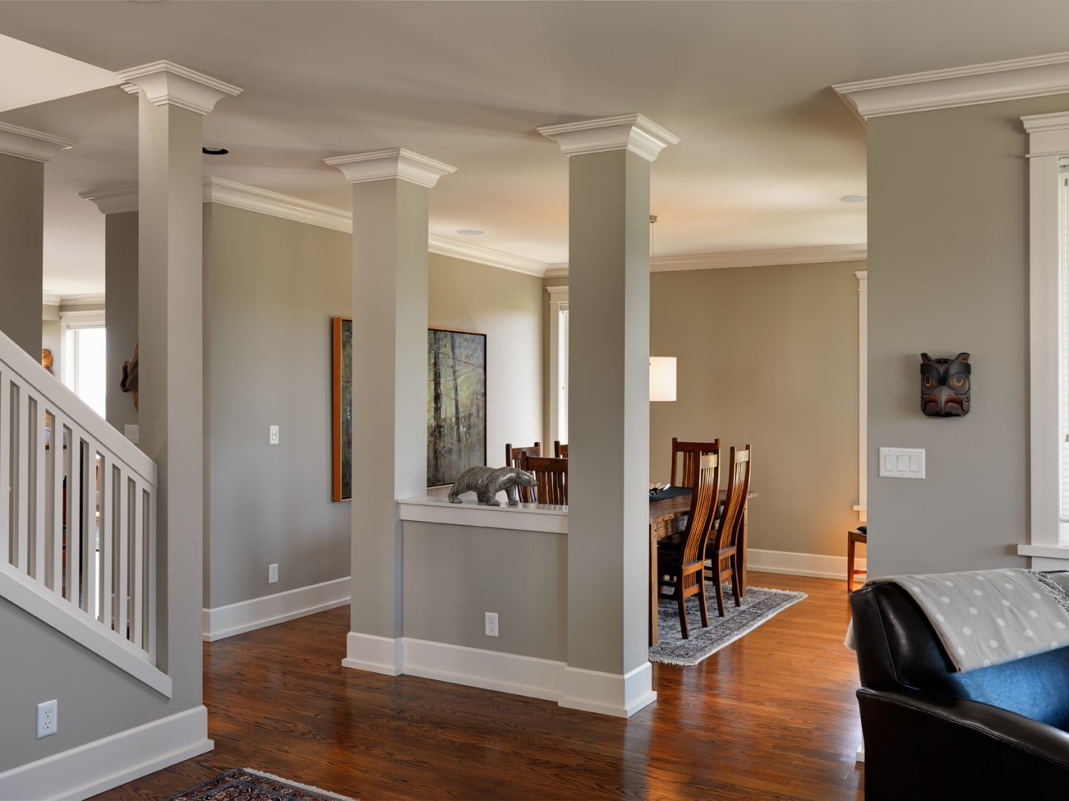 transition space in Victoria custom home