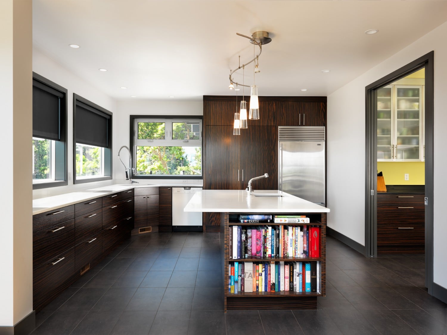 modern kitchen in Victoria custom home